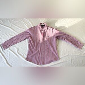 Ralph Lauren Pink Striped Button Down Shirt